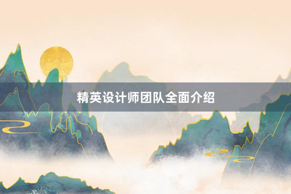 精英设计师团队全面介绍